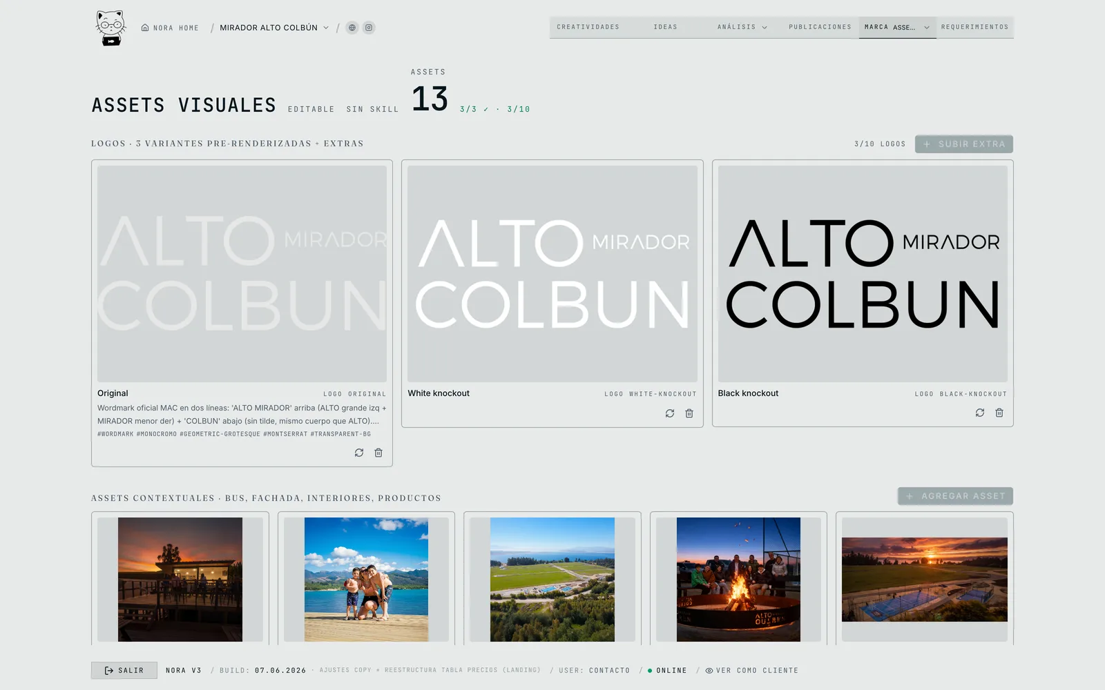 Tu biblioteca de marca: logos y fotos