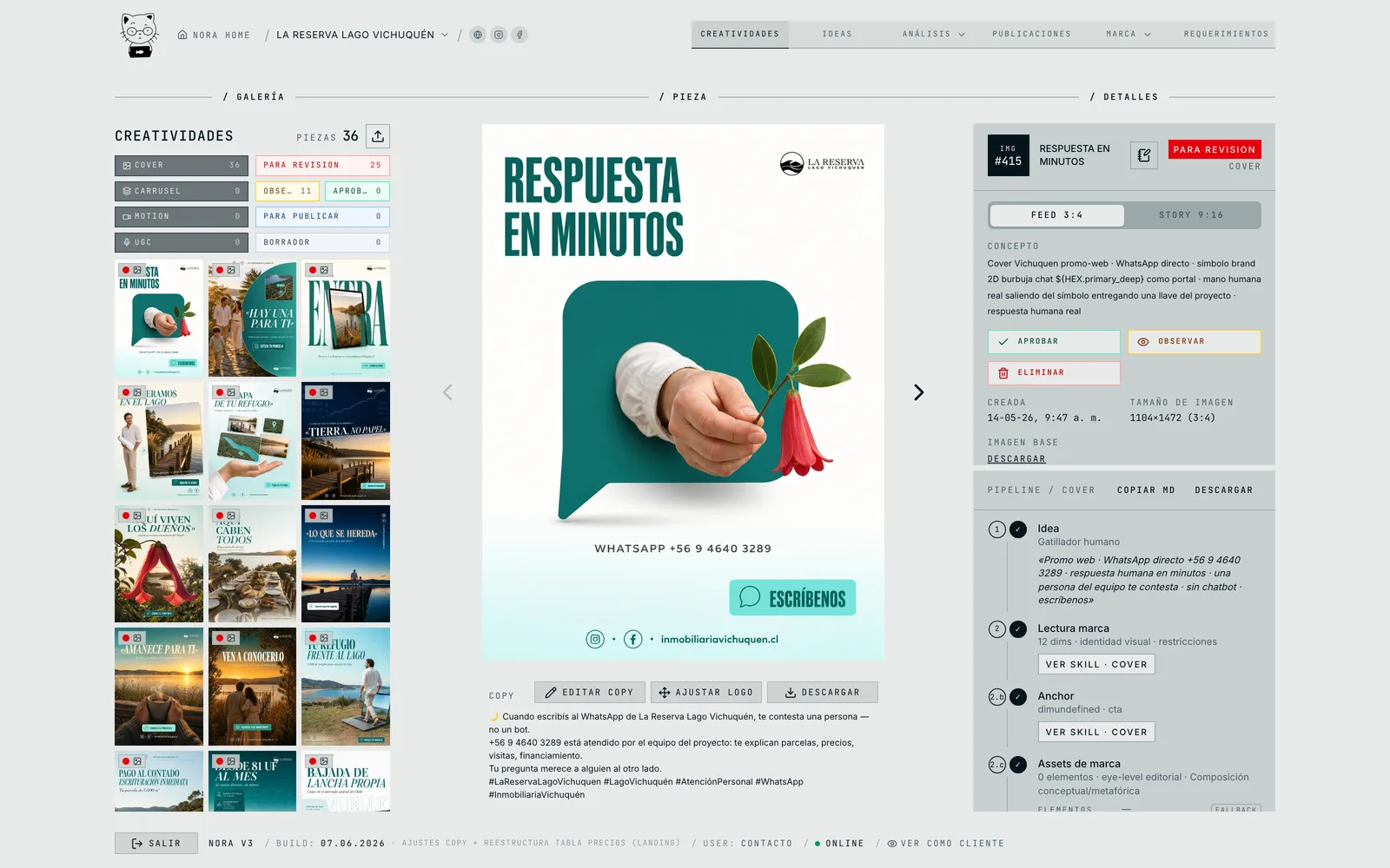 Cada pieza de tu marca, en un solo lugar